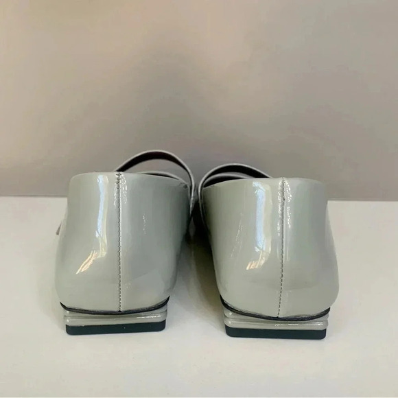 Franco Sarto Tinsley Mary Jane Faux Patent Flat in Grey/Gray- 8 - Picture 6 of 10